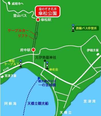ケーブルカー・リフトのりばマップ